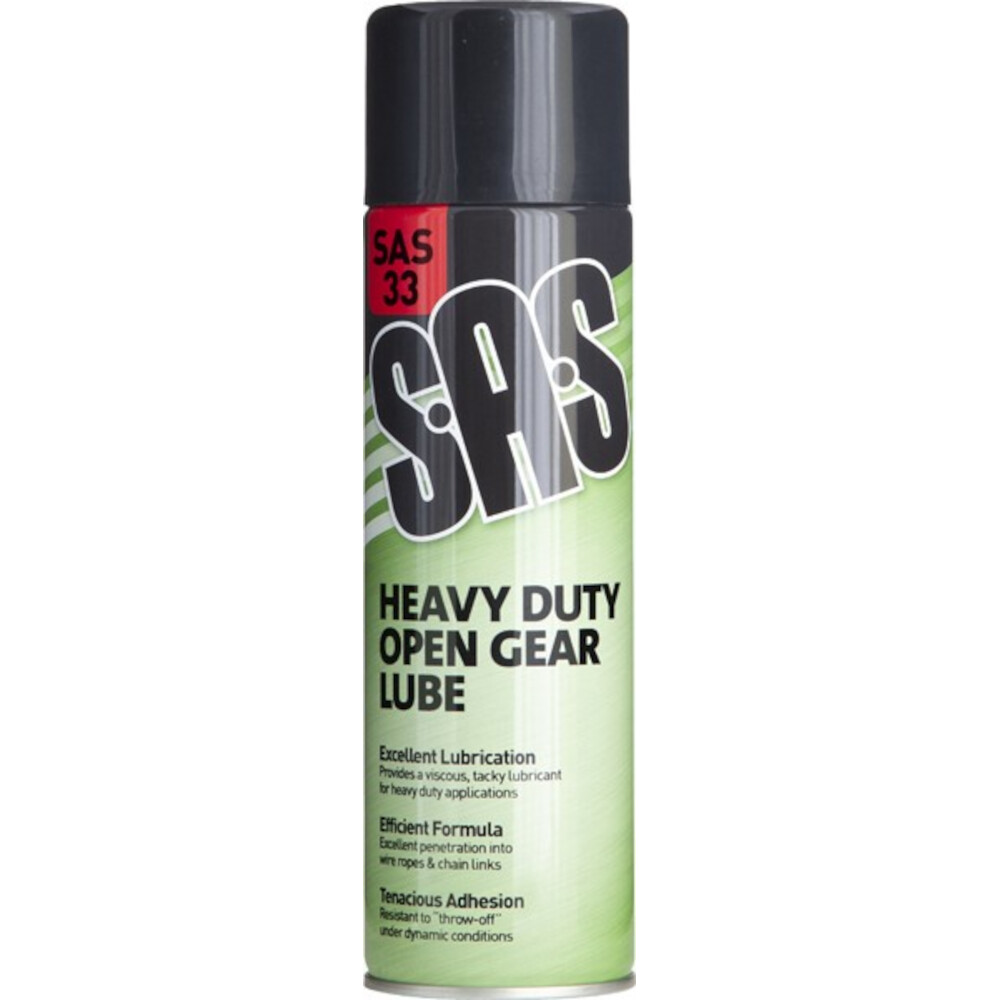 Heavy Duty Open Gear Lube SAS 500ml Aerosol SAS33A