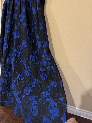 Nwt Tadashi Shoji Lace Bodice Long Gown Size 4 Evening Dress Midnight Blue - Picture 18 of 23