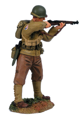 William Britains U.S. 101st Airborne Glider Infantry Standing Firing 25009