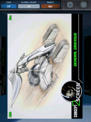 Topps Star Wars Card Trader Green Concept to Screen Grievous EPIC DIGITAL