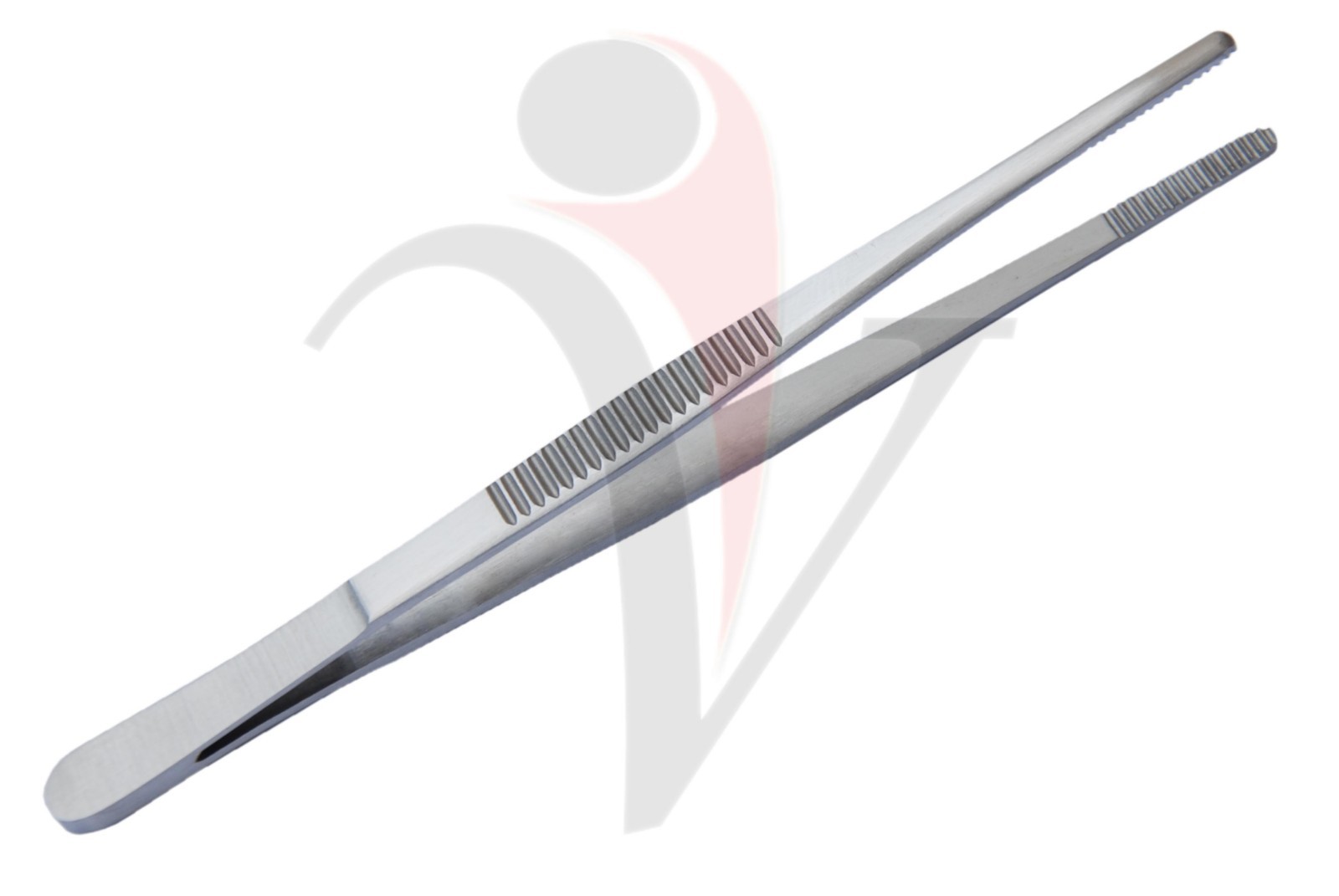2PS THUMB TISSUES FORCEP 5.5'' SURGICAL MEDICAL COTTON GERMAN STAINLESS