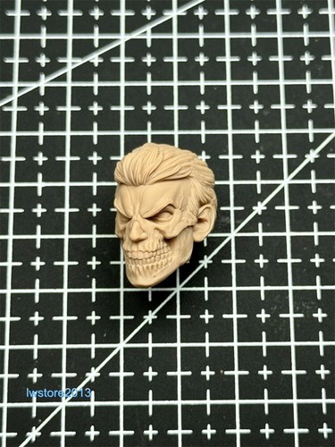 1:4 Zombie Punisher Frank Castle Head Sculpt For 18" Male Action Figure Body Toy - Picture 4 of 6