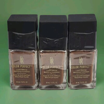 BLACK RADIANCE Color Perfect Liquid Foundation 1320073 Double Fudge 3pcs New