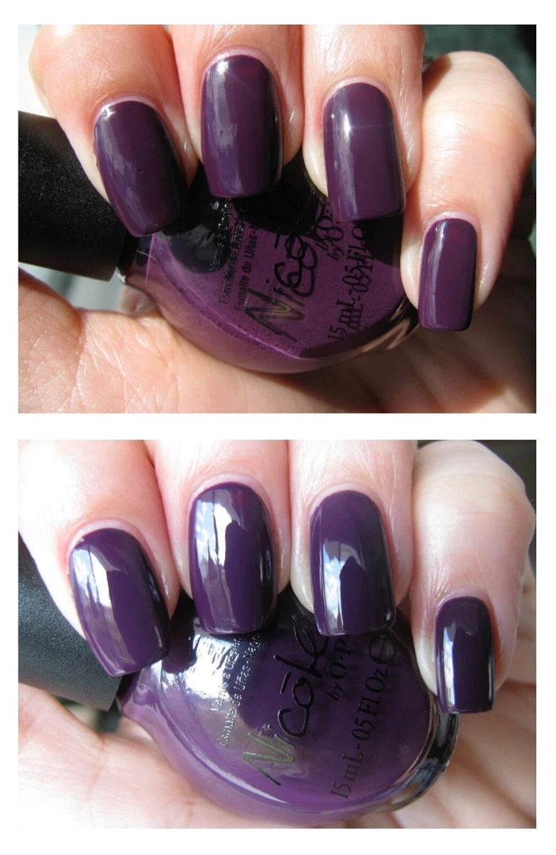 Nicole nail polish by OPI The Grape Debate creme rich eggplant