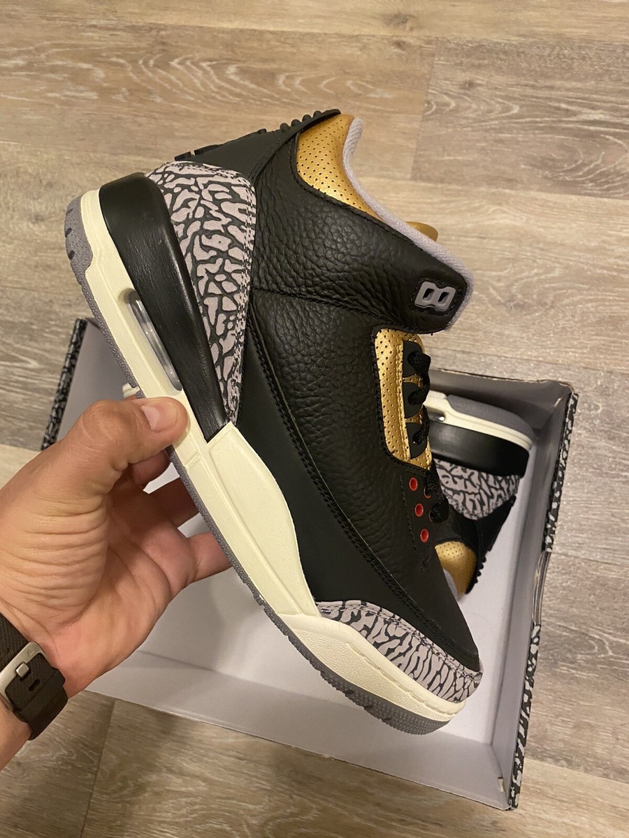 Nike Air Jordan 3 Retro 'Black Cement Gold' CK9246-067 Women's
