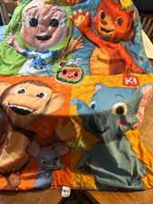 Cocomelon Toddler size bed set fitted sheet, flat sheet and comforter 