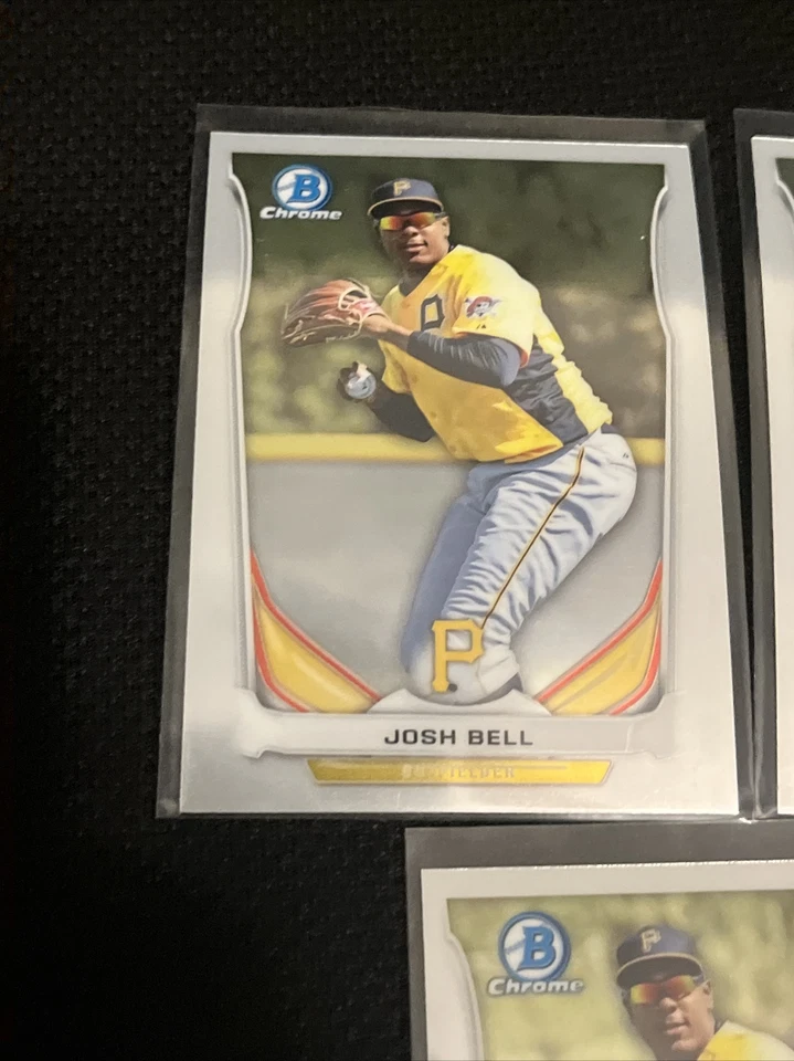 2014 Bowman Chrome Draft Josh Bell Cards Lot Nationals TP-16 CTP-16 - Image 3 of 4
