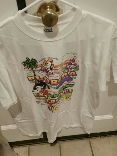 T Shirt Florida Experience size Large Manatee Alligator skindiver lightly used - Picture 8 of 12