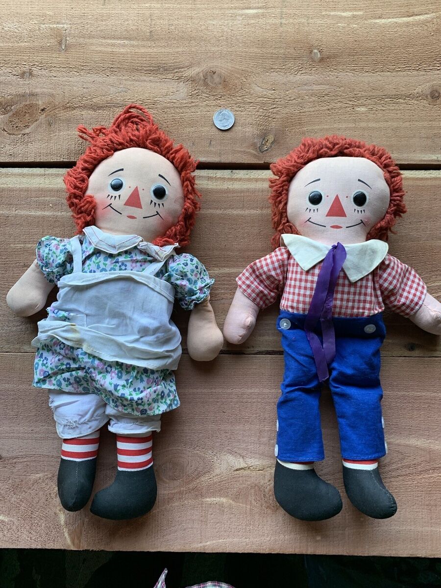 Original 1960's VINTAGE Raggedy Ann and Andy dolls! Made By Original 1960's VINTAGE Raggedy Ann and Andy dolls! Made By