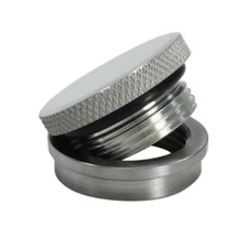 Aluminum Gas/Oil Tank Cap with ALUMINUM Bung Fuel Tank Chopper Bobber Harley USA