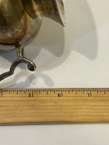 Antike internationale versilberte Zuckerdose mit Deckel 1403 Fuß 5 5/8" Indien - Bild 10 von 12