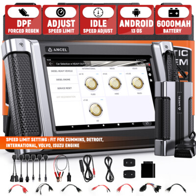 Heavy Duty Truck OBD2 Diagnostic Tool Semi Trucks Scanner ECU Coding Programming
