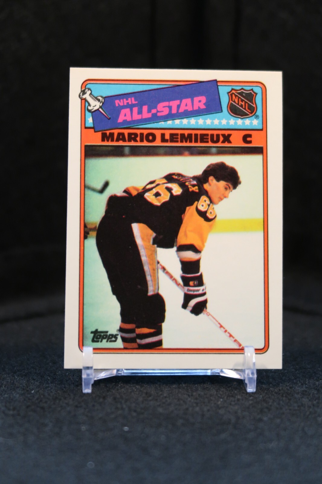 Mario Lemieux Pittsburgh Penguins 1988 Topps Sticker #2