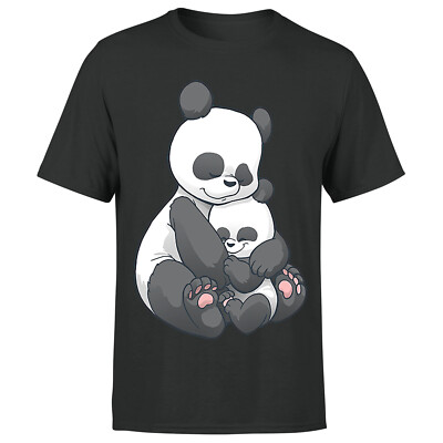 Panda Hug Mens T Shirt Funny Graphic Boys Girls Unisex Tee#P1#OR#A