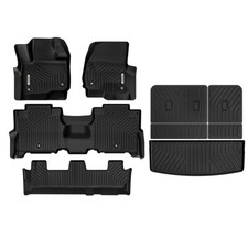 Oedro Floor Mats Cargo Liner Backrest Mats For 2018-2025 Ford Expedition 8 Seat