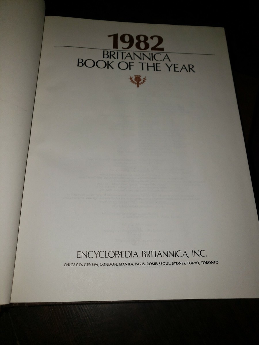 Encyclopedia Britannica Book of the Year 1978 to 1982 | eBay