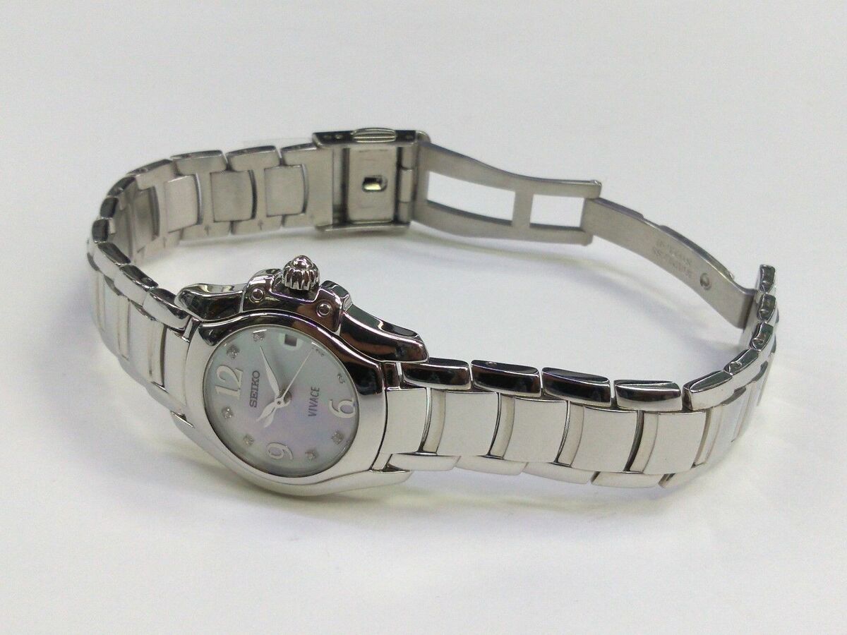 SEIKO VIVACE Ladies Stainless Steel Mother of Pearl Dial SEIKO VIVACE Ladies Stainless Steel Mother of Pearl Dial