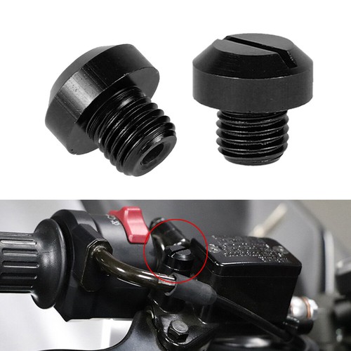 4x M10x1.25 Motorcycle Mirror Hole Blanking Plugs Screws Cap Universal - Picture 2 of 8