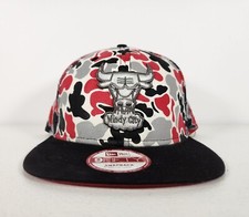 Chicago Bulls Windy City New Era 9FIFTY Snapback Hat Camo Red Black NBA