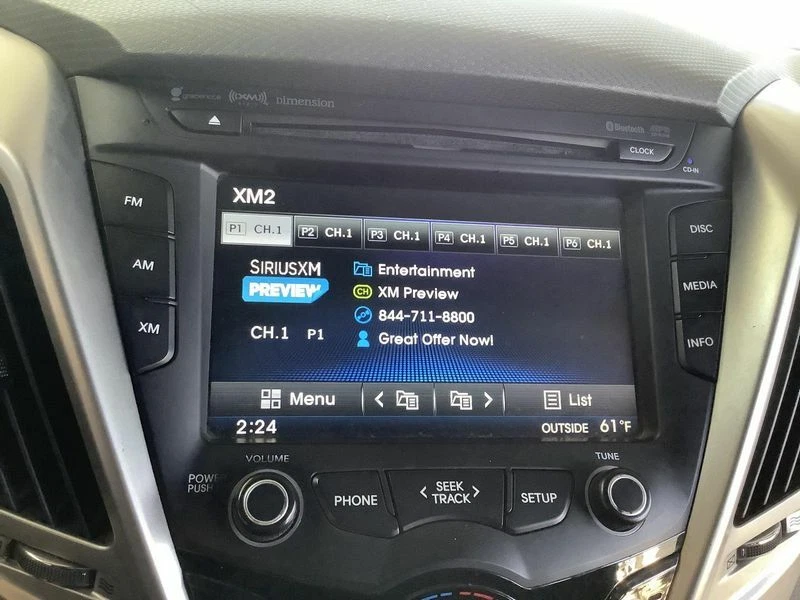 Hyundai Veloster 2012-2015 receptor de pantalla de radio CD satélite OEM 96560 2V720 Foto 2 de 4