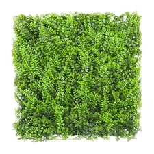 20" Artificial Fern w/ Cover Back Mat Wall Hedge Decor Privacy Fence Panel Grass
