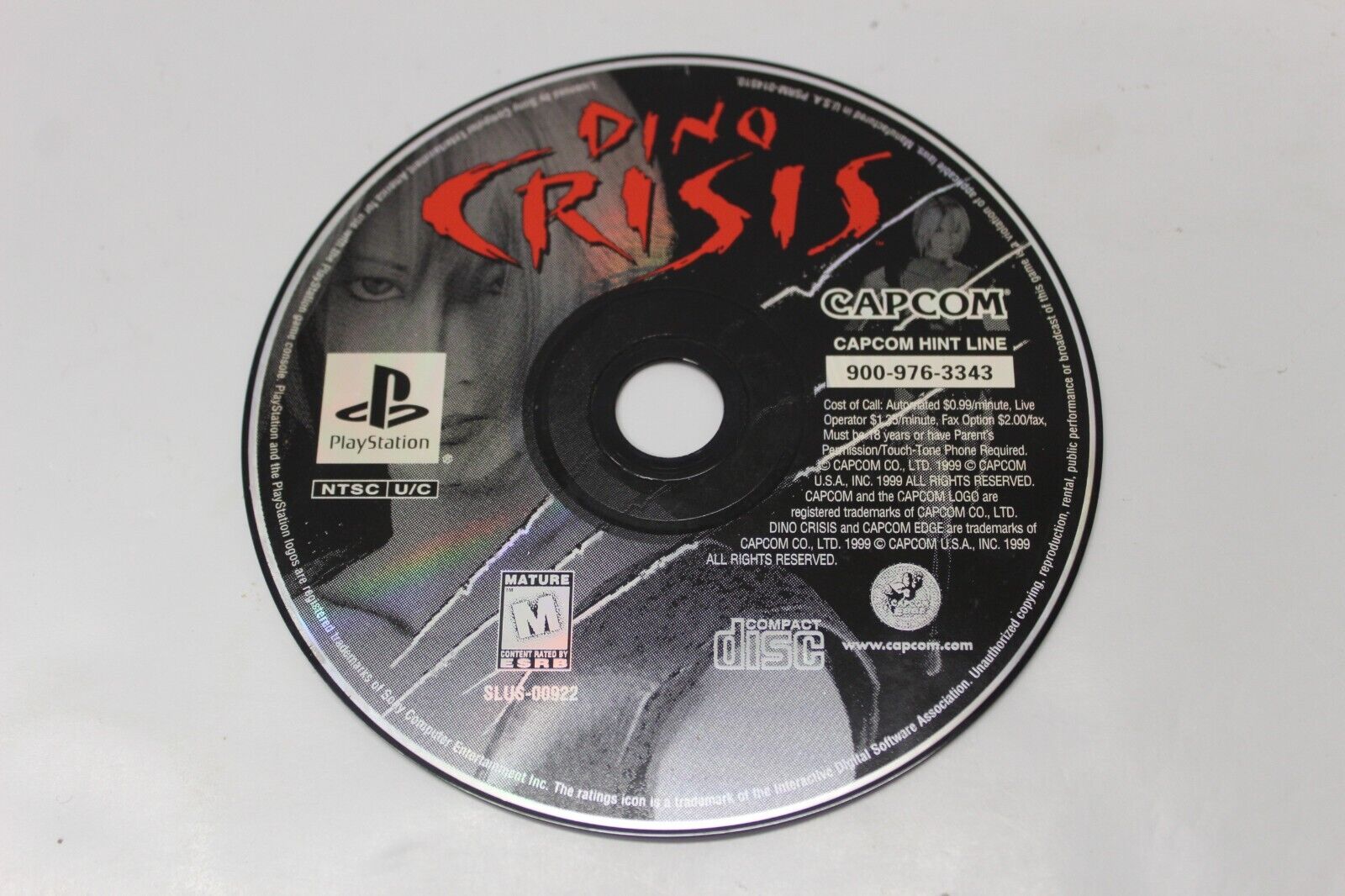 Dino Crisis w/ Resident Evil 3 Nemesis Demo Disk (PS1 / PSX) Near-Complete  13388210459