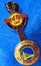 SAN FRANCISCO GOLDEN STATE WARRIORS NBA BASKETBALL 3D GUITAR Hard Rock Cafe PIN
