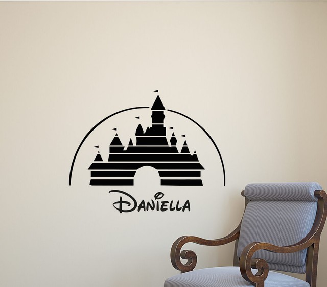 Personalized Name Disney Castle Wall Decal Vinyl Sticker Poster Decor Mural 395 eBay