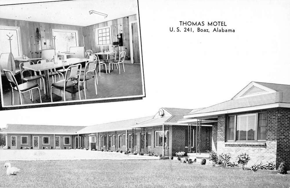 Boaz Alabama Thomas Motel Multiview Antique Postcard KK1237 eBay