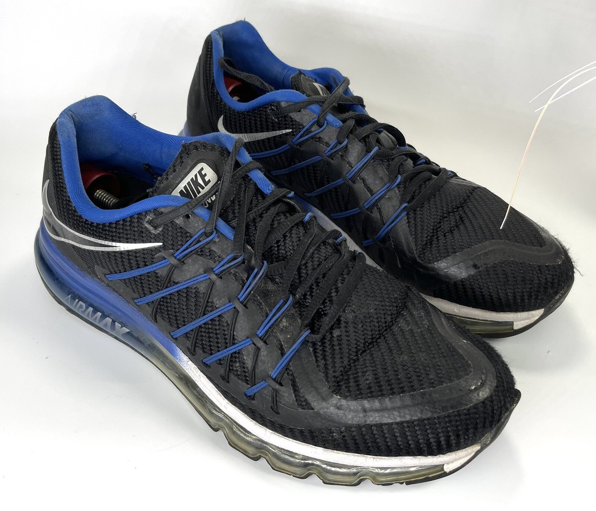 RARE Mens Nike Airmax Black Blue Athletic Running Shoes DD9793-001 Size 8.5 Nike Air Max Men main image 4