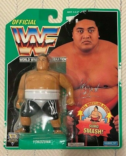 YOKOZUNA WWF Hasbro GREEN CARD ACTION FIGURE - 199...