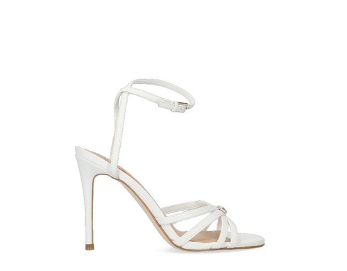 Scarpe GUESS Donna Sandali Alti BIANCO Pelle naturale FL6KAALEA03-WHT | eBay