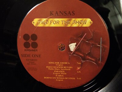 KANSAS TWO FOR THE SHOW 2XLP VINYL ALBUM | eBay