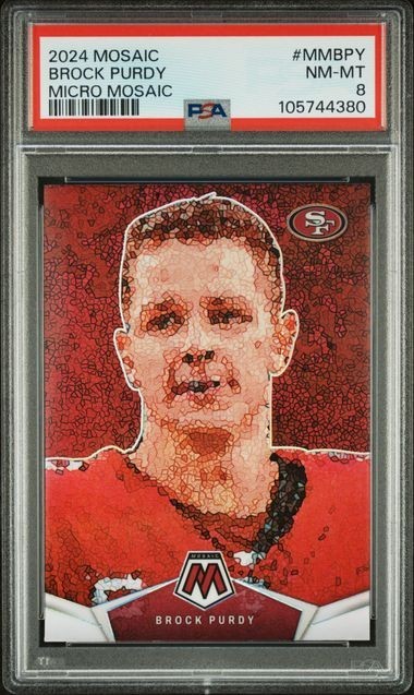 2024 Mosaic BROCK PURDY Micro Mosaic SSP #MMBPY - PSA 8 - 49ers Case Hit