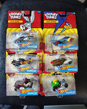 Hot Wheels Looney Tunes Character Cars Complete Set 1 - 6 Bugs Bunny, Daffy Duck