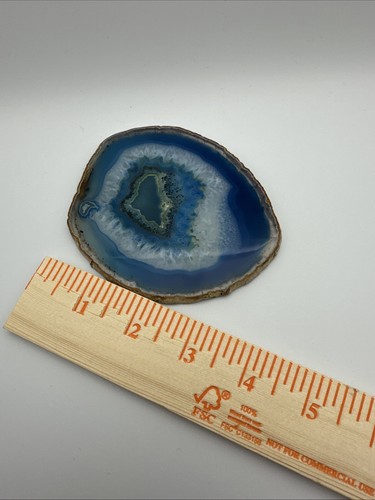 Agate Slice Geode Polished Slab Crystal Quartz Coaster Paperweight 4”
