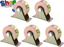 Quality Upgraded Pulley Wheel, 5 Pack Stainless Steel Pulley Block, V Groove Pul