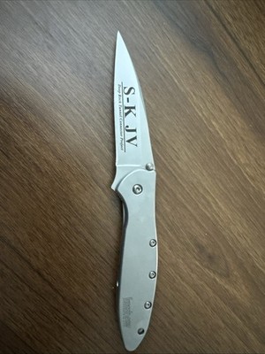 Kershaw Matte Finish Folder Stainless Handle Leek Knife