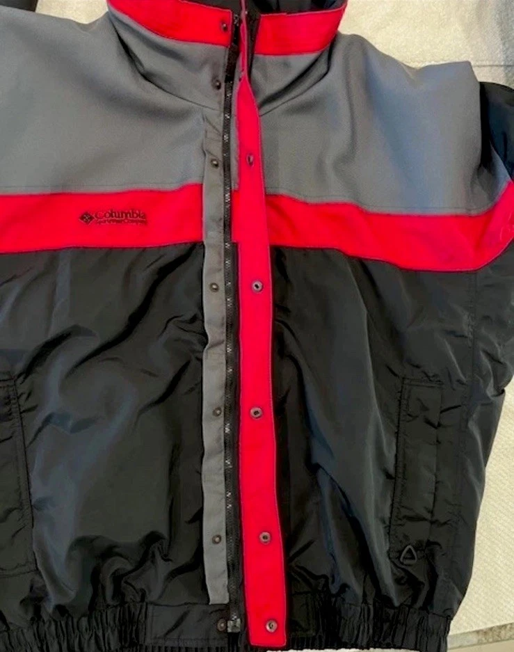 Columbia Bugaboo Chaqueta Para Hombres XXL Negro Gris Omni-Tech 3 en 1 Abrigo Carcasa Exterior Foto 4 de 4