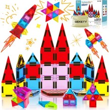 Magnetic Building Tiles Set for Kids, STEM Construction Toys, 32 Pcs