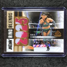 2025 AEW SP Game Used KRIS STATLANDER AEW Ring Blends Relic 19/35