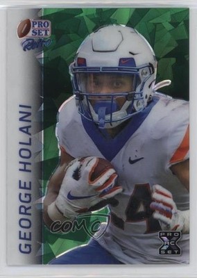2024 Leaf Pro Set Metal Retro Green Crystals 3/3 George Holani #RB-114 1hx3