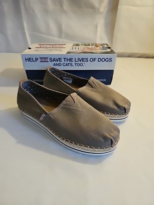 Skechers Bobs Breeze 32719 Womens 9 Taupe Espadrille Flats Comfort Slip On