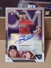 2023 TYLER FREEMAN TOPPS CHROME AUTOGRAPHED AUTO ROOKIE CARD RC #AC-TF GUARDIANS. rookie card picture