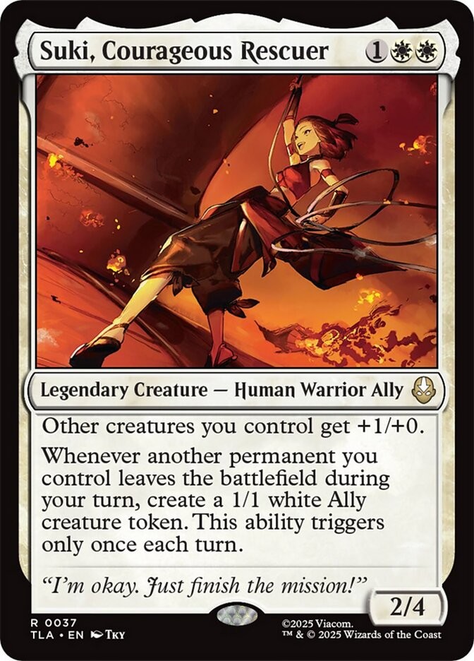 MTG Suki, Courageous Rescuer (37/447) Avatar The Last Airbender LP