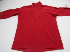 Patagonia Capilene Fleece 1/4 Zip Red USA Made Mens Medium Outdoor Hiking