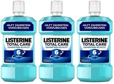 ✅ Listerine Zahnstein Schutz Mundspülung 6in1 Zahnspülung 3x 500ml ✅