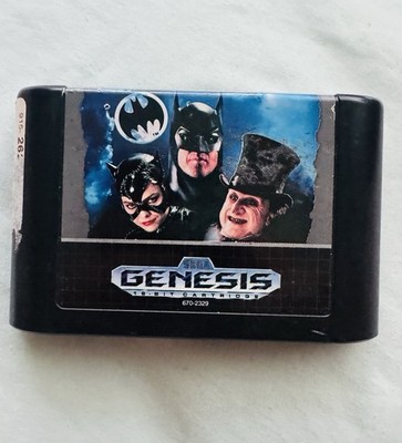 1992 Batman Returns Sega Genesis Video Game Cartridge - Vintage Retro