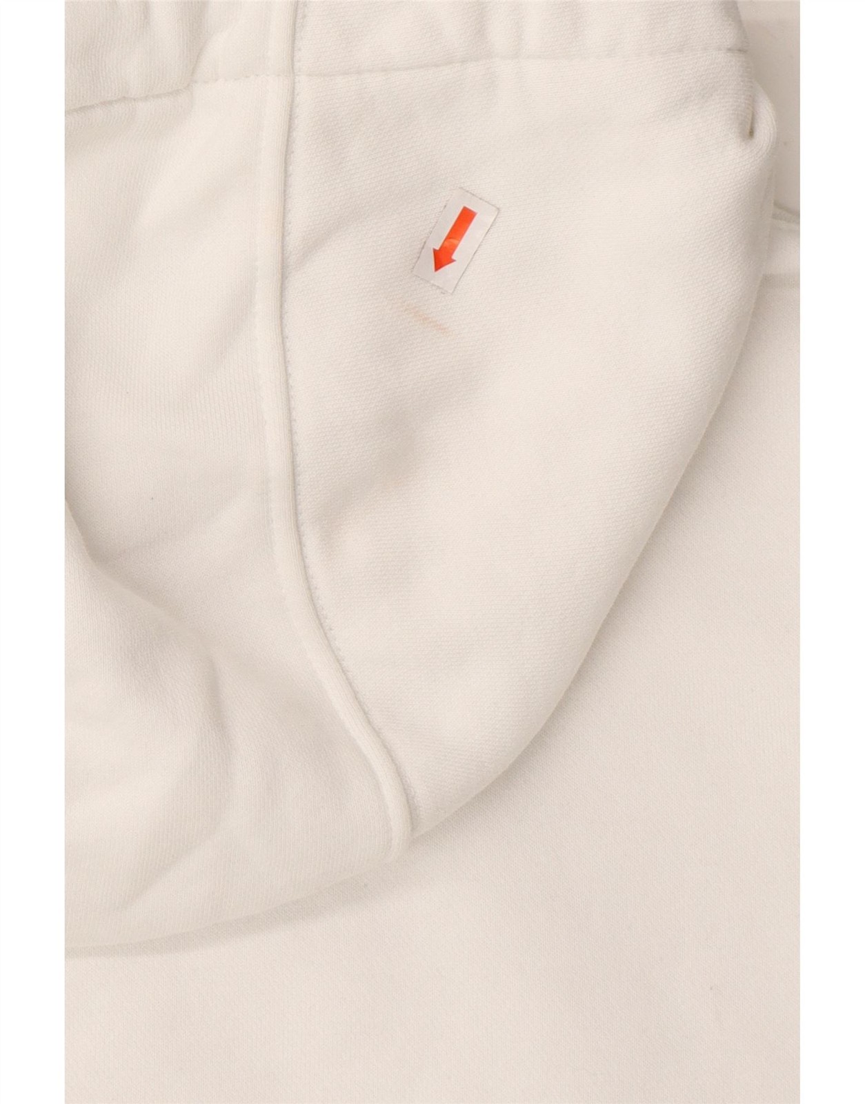 OFF WHITE X NIKE NIKE maglione uomo oversize grafico con cappuccio piccolo bianco cotone BR09