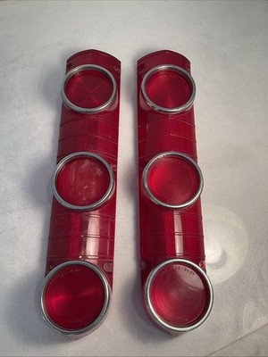SET OF 2   OEM Ford 1964 Mercury Comet Tail Light Lamp Lens - Read